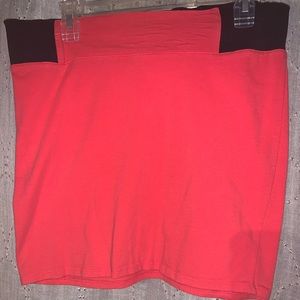 Forever21 Coral Bodycon Skirt
